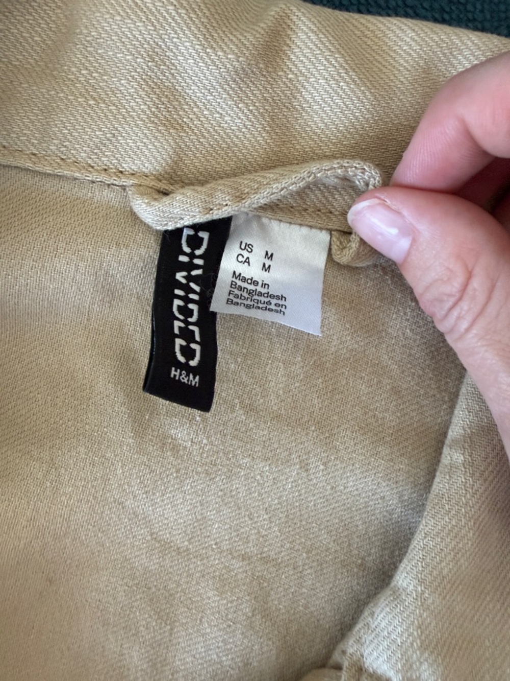 H&M Beige Utility Jacket with D-Ring Belt - Picture 3 of 9